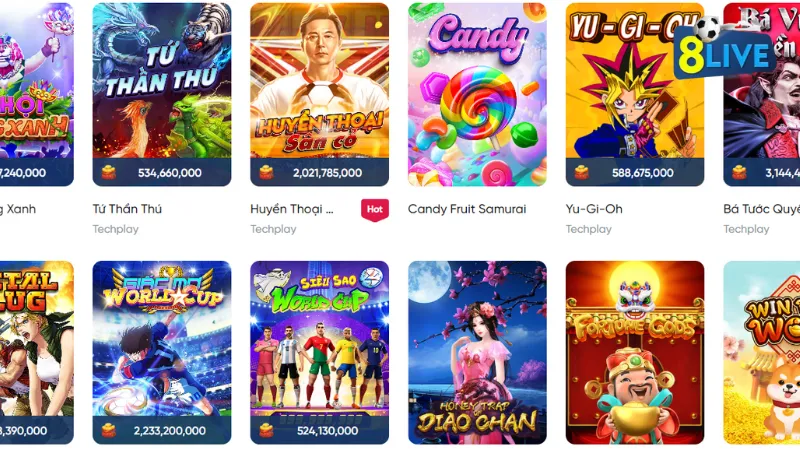 Những ưu điểm khi lựa chọn tham gia Slots tại 8live